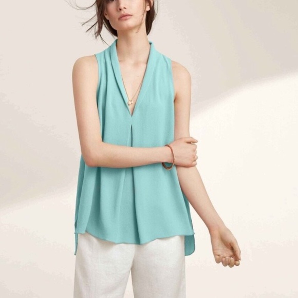 ARITZIA Wilfred Nuit Blouse in BLUE